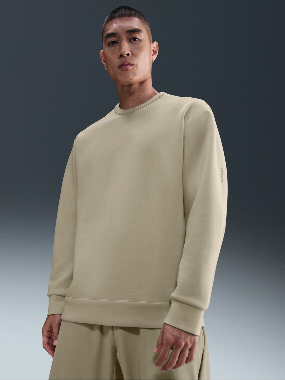 Nike Men's Crewneck Sweater in Light Beige